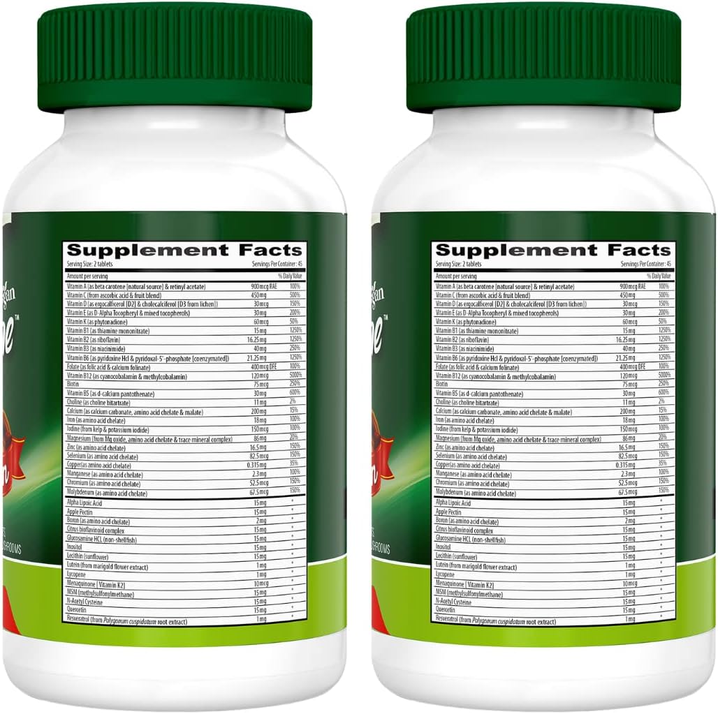 DEVA Tuba Prime Multivitamínico vegano sin hierro Suplemento dietét...