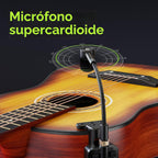 Xvive Sistema inalámbrico de guitarra acústica U8 2.4GHz transmisor y receptor