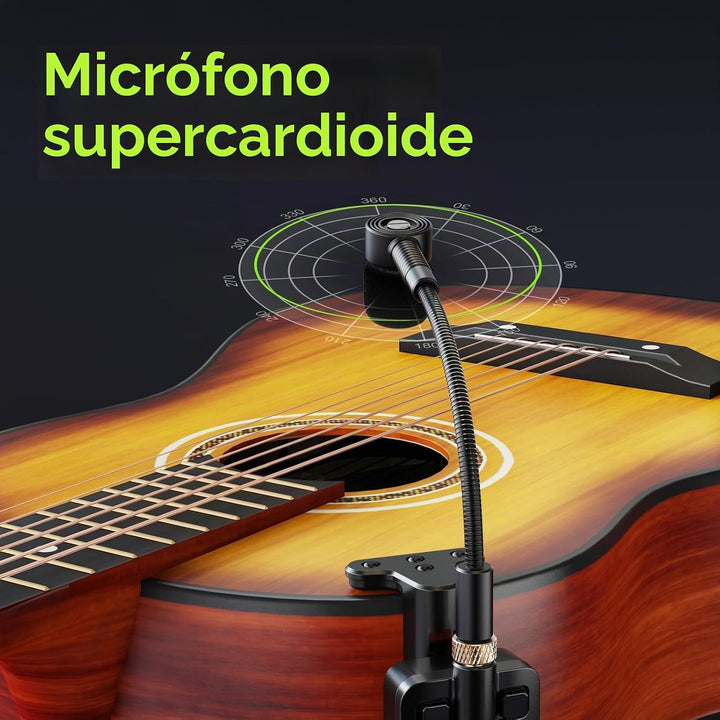 Xvive Sistema inalámbrico de guitarra acústica U8 2.4GHz transmisor...