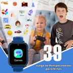 Reloj inteligente para niños con 39 juegos de rompecabezas HD pantalla