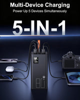 Relliphent Cargador portátil de 80000 mAh, 30 W PD QC 3.0 cargador...