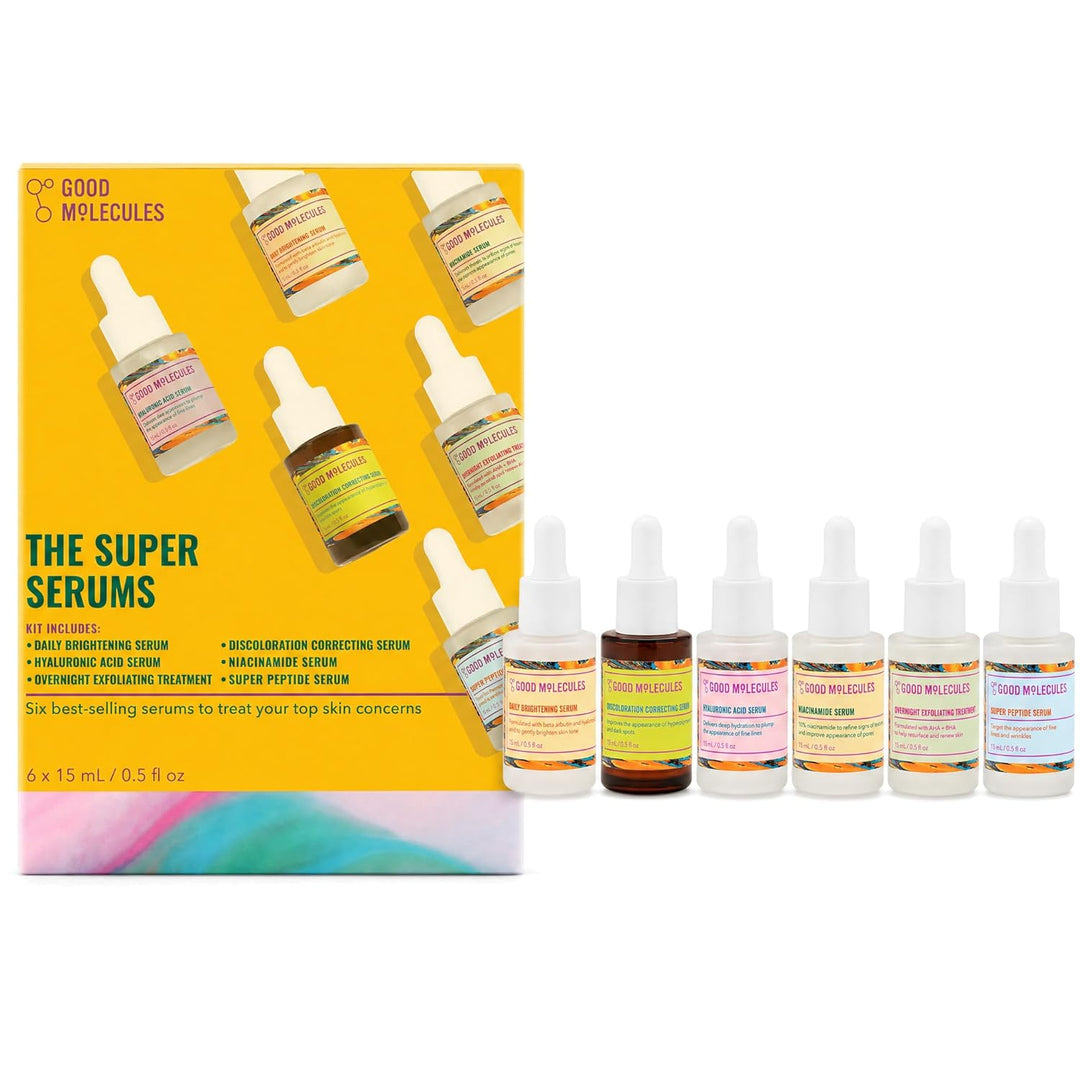 Good Molecules The Super Serums Discovery Set - 6 mini sueros (0.5...