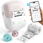 NIIMBOT Máquina etiquetadora B2 con cinta para oficina en casa, rosa