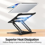 Urmust - Soporte de aluminio ligero para laptop y notebook de hasta...