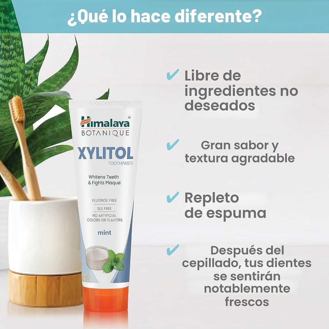 Himalaya Botanique Pasta de dientes con xilitol, sabor menta - Past...