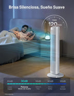 PELONIS Ventilador de torre oscilante de 30 pulgadas con 3 ajustes...