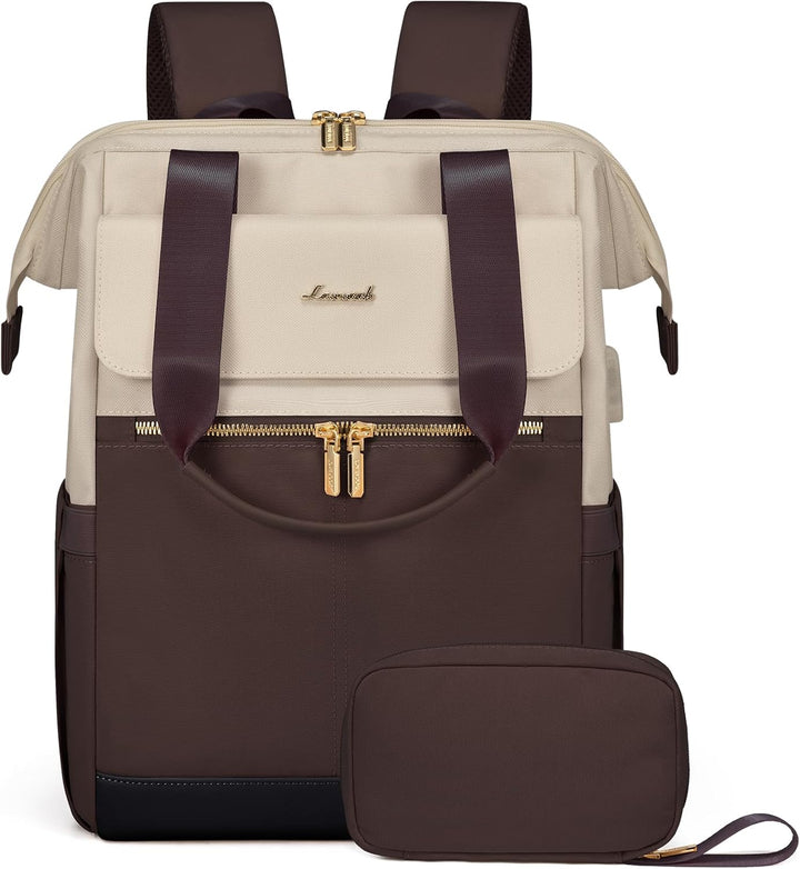 LOVEVOOK Mochila para laptop para mujer, bolsa de trabajo de 15.6 p...