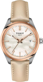 Tissot PR 100, cuarzo suizo, 1.339 in, esfera de nácar, reloj para mujer