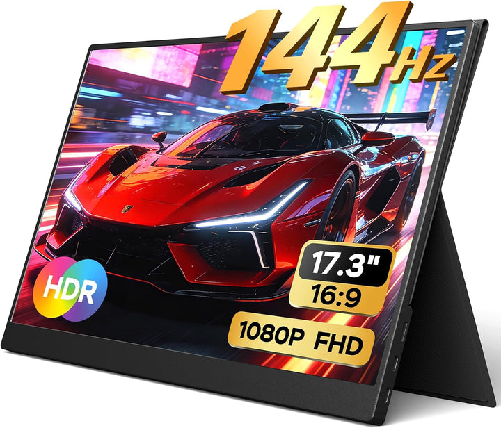 Yxk 17.3" Monitor portátil 1080P 144Hz IPS HDR | Pantalla de vi...