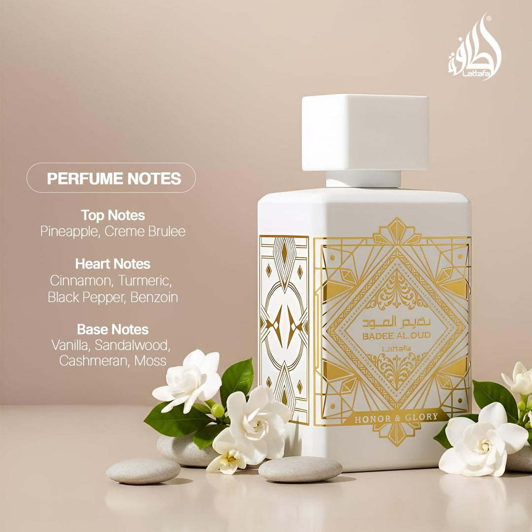 Lattafa Bade'e Al Oud Honor &amp; Glory - Fragancia duradera de...