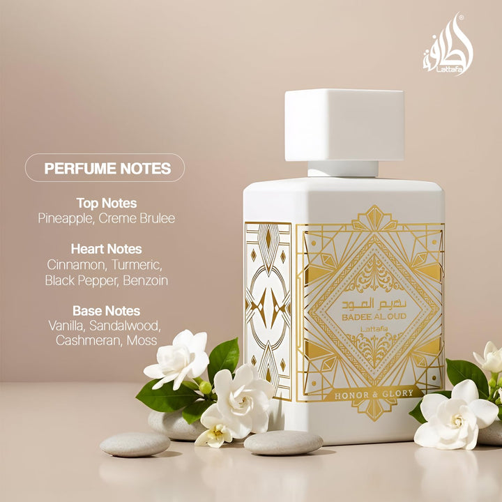Lattafa Bade'e Al Oud Honor &amp; Glory - Fragancia duradera de...