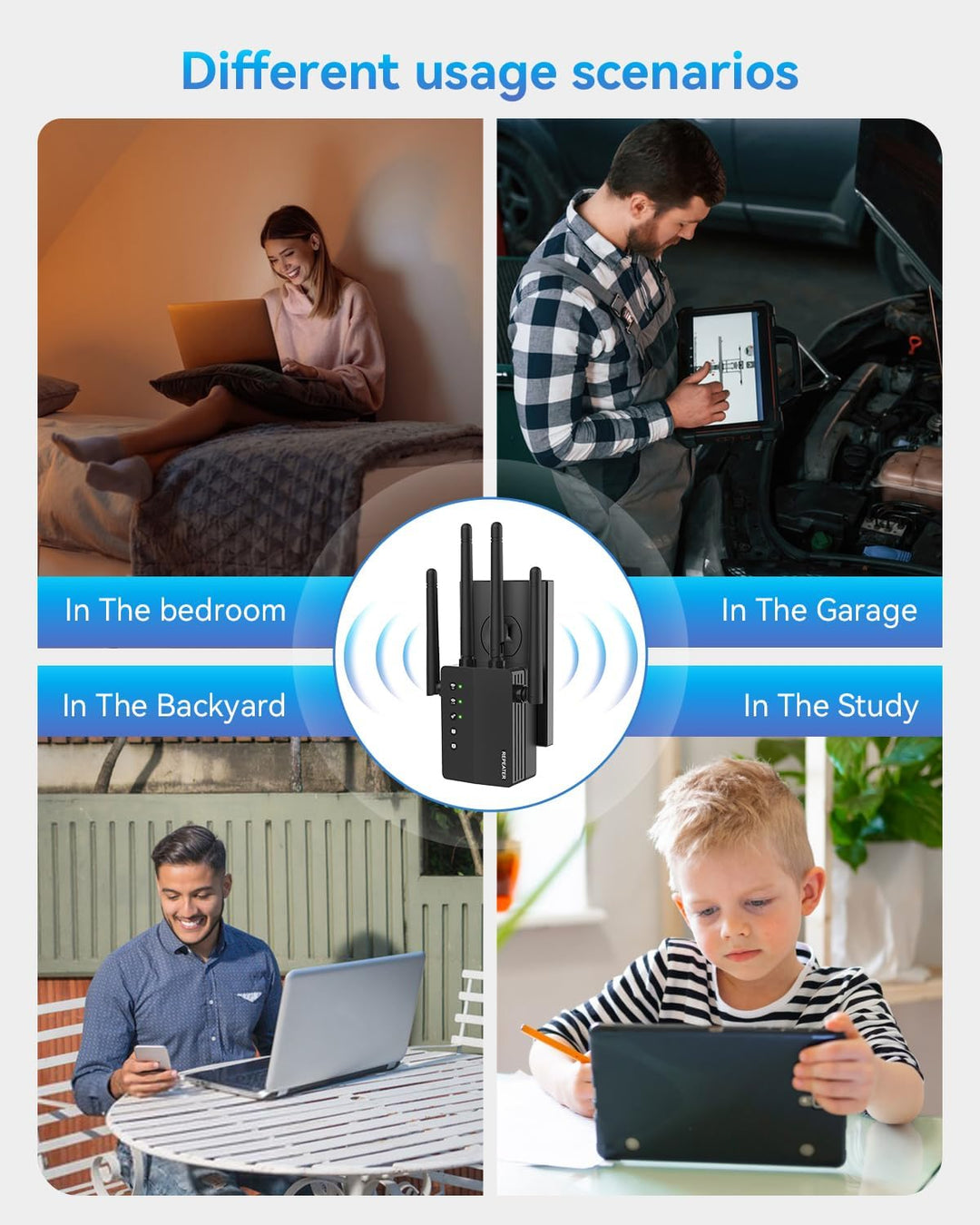 Amplificador de señal WiFi extensor WiFi de doble banda