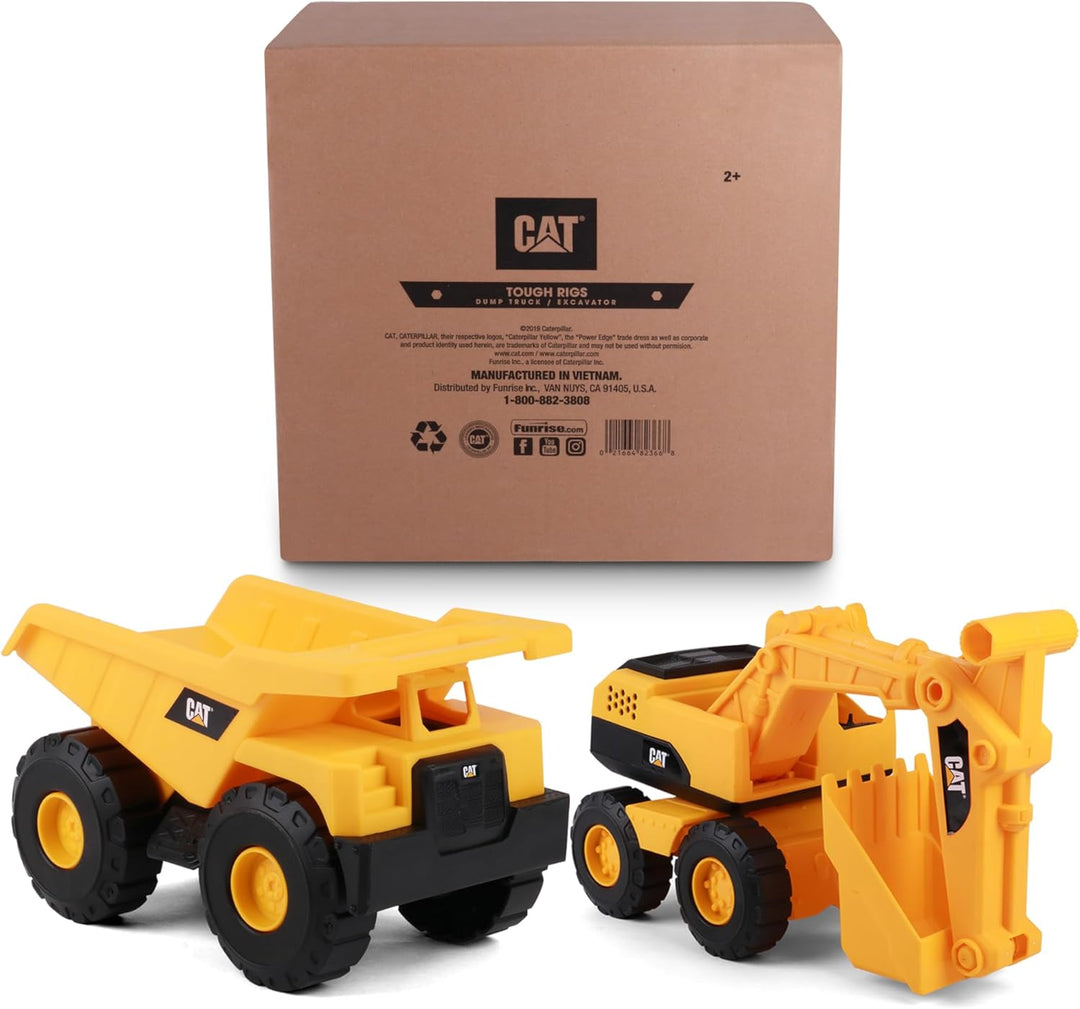 CAT Juguetes de construcción CAT Construction Tough Rigs - Juego de...