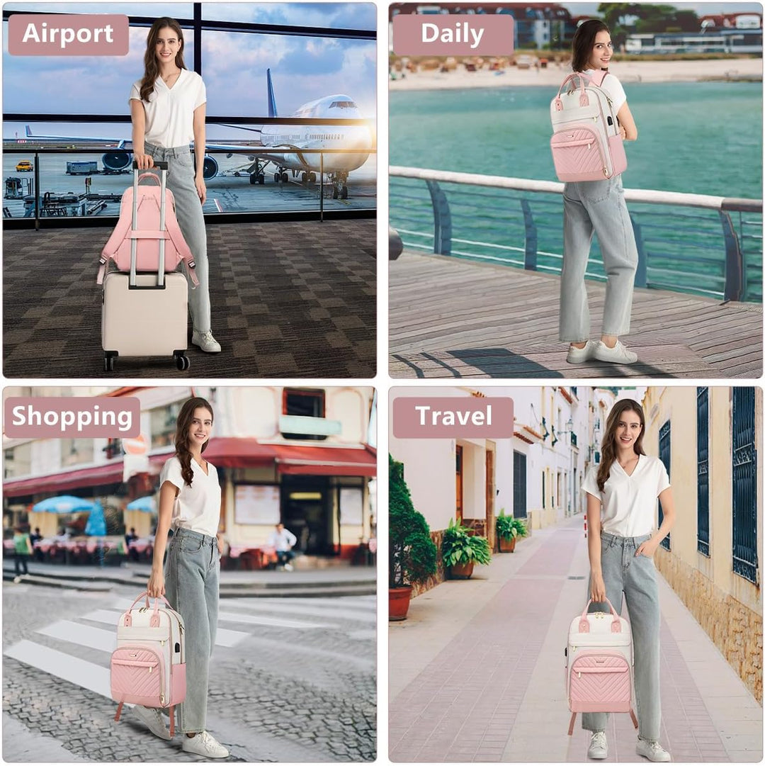 Mochila para Mujer para Laptop: Mochilas de Viaje de Trabajo que se...