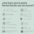 Davids Pasta de dientes sin flúor, blanqueamiento dental, Piperita, 5,25 oz (paquete de 3)
