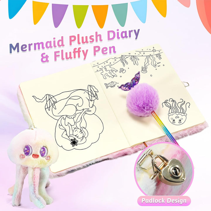 Juego de regalo de sirena para niñas de 4 5 6 7 8 9 10