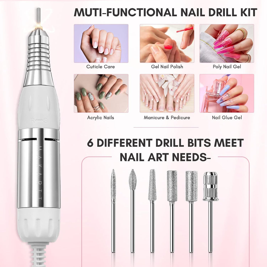 Makartt Taladro de Uñas - Máquina Profesional de Lima de Uñas Eléct...