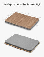 Escritorio Portátil para Laptop con Cojín de Almohada, Se Adapta a Laptops de hasta 15.6 Pulgadas, Soporte para Regazo para Cama y Sofá y Alfombra, Soporte para Libro/Tableta/Tablero de Dibujo