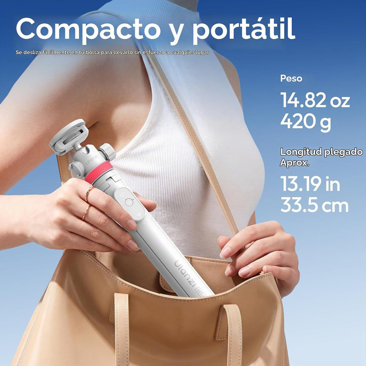 ULANZI MT44M - Trípode magnético para teléfono con apertura automática