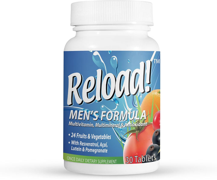 Reload! Para hombres, todo natural, multivitamínico, multimineral y...