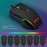 RedThunder K10 - Juego de teclado y mouse y reposamuñecas con cable...