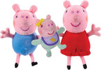 Peppa Pig Plush 3 Piece Set - Peppa, George & Baby Evie - Juguetes de peluche clásicos súper suaves 18 meses +