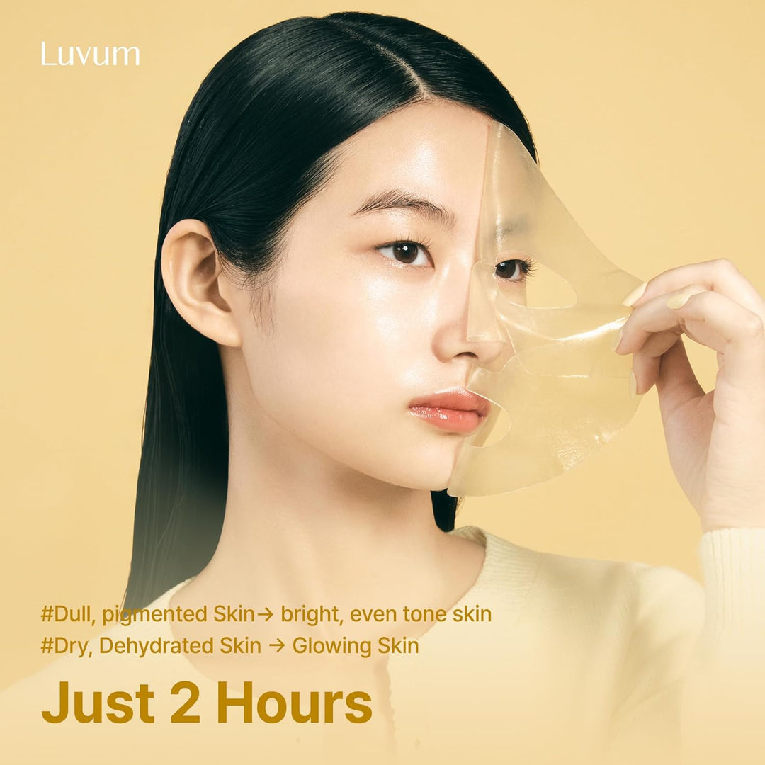 LUVUM Afterglow Yuja Máscara de gel, vitamina C, máscara de hidroge...