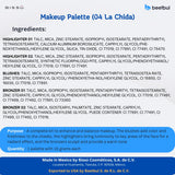 Kit de maquillaje Bissú paleta de 6 colores + esponja de terciopelo...