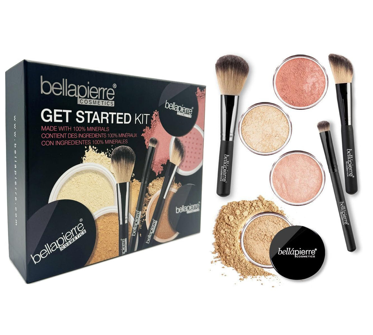 bellapierre Kit para empezar | Incluye 2 bases minerales, 1 rubor y...