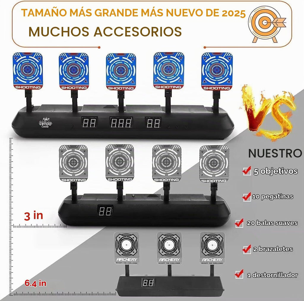 Lehoo Castle Objetivos de tiro para pistolas Nerf, 5 objetivos de práctica
