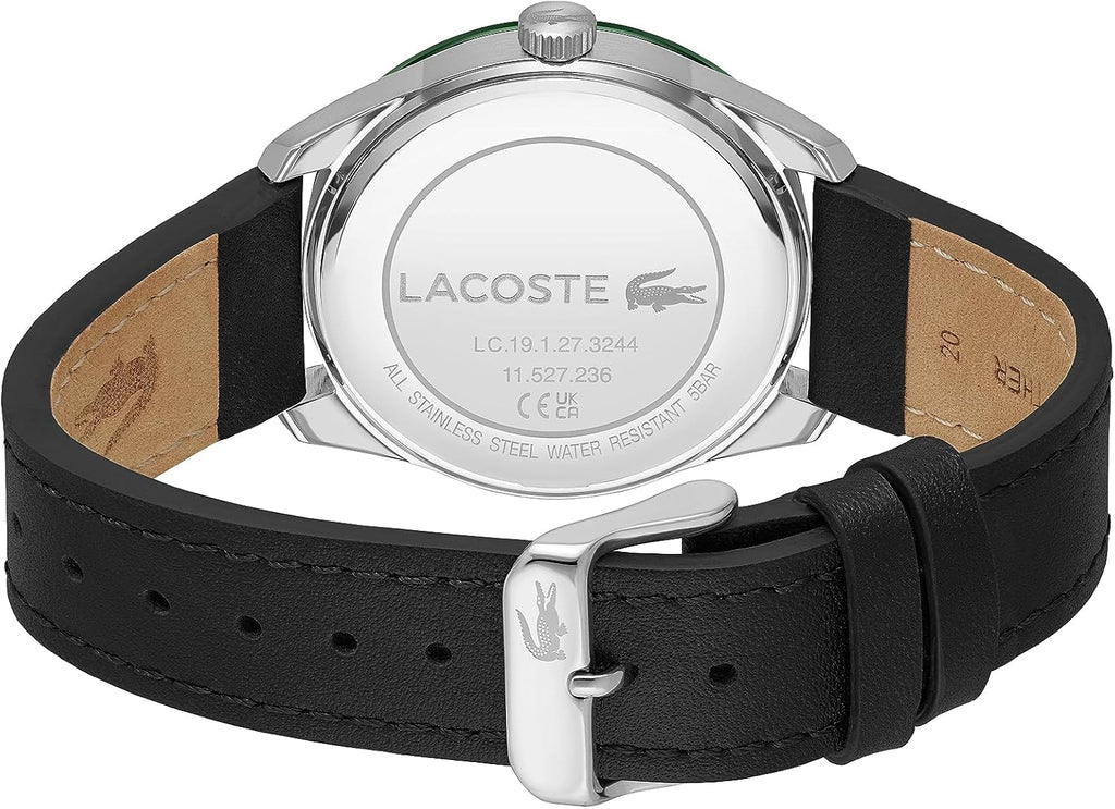 Lacoste Everett Reloj de cuarzo 3H para hombre, inspirado en el deporte, resistente al agua, 5 ATM/164.0 ft