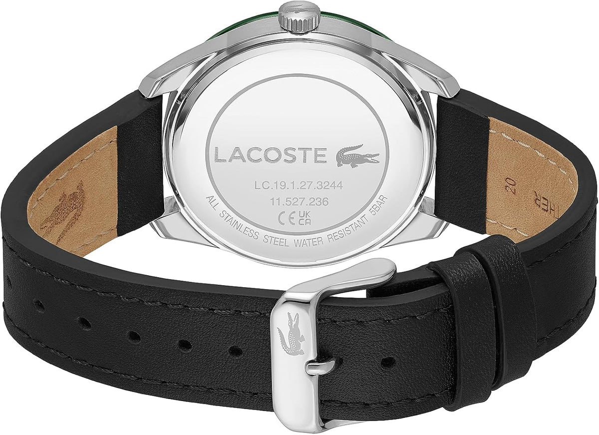 Lacoste Everett Reloj de cuarzo 3H para hombre, inspirado en el deporte, resistente al agua, 5 ATM/164.0 ft