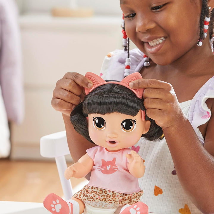 Baby Alive Super BFF Katie Kat Set de Juego de Muñeca Bebé de Vesti...