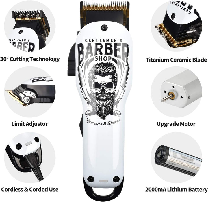 BESTBOMG® Cortapelos Profesional Actualizado Inalámbrico Kit de Cor...