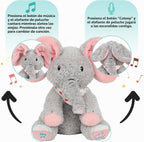 Peek A Boo Elephant - Juguete interactivo de peluche para cantar