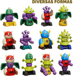 TEMI - Juguete de Robot Magnético para Niños de 3-5 Años - Juguetes de Monstruos Magnéticos Apilables y Transformables con Caja de Almacenamiento, Set para Niños de 3, 4, 5, 6, 7 Años, Regalos de
