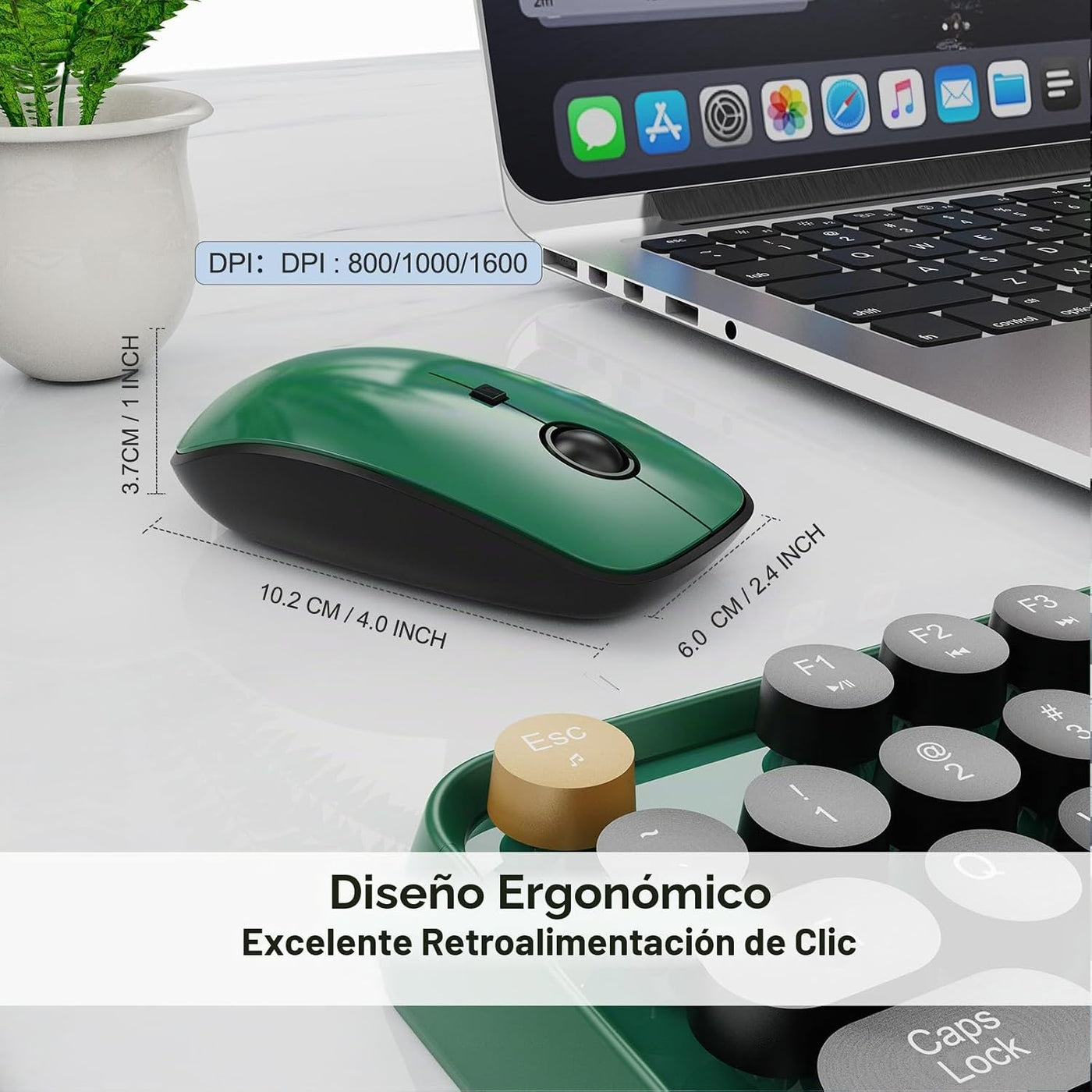 FD Teclado y ratón inalámbricos | Lindo teclado y ratón coloridos c...