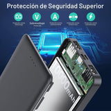 [Paquete de 2] Cargador Portátil Power Bank 10000mAh, Batería Exter...