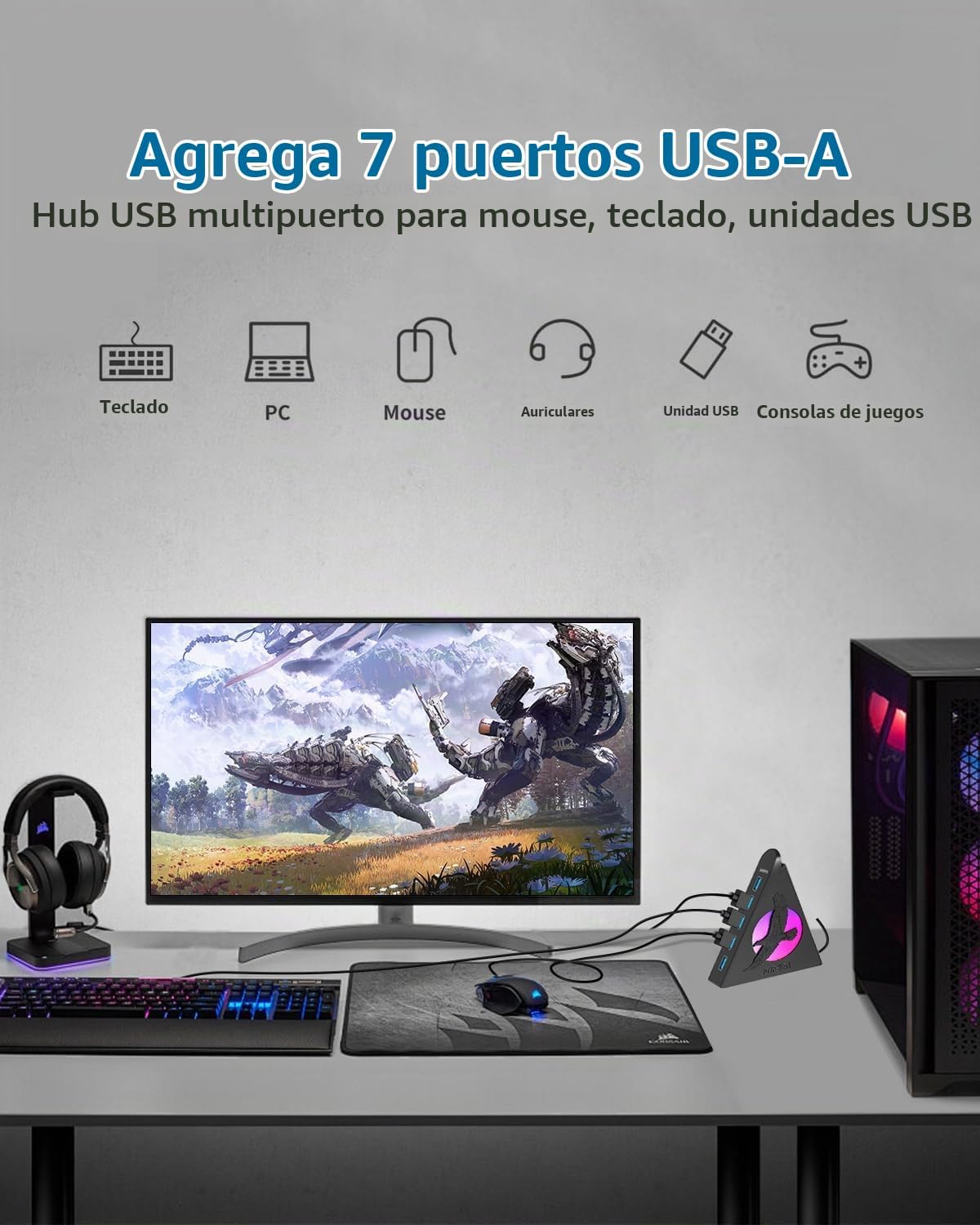 JoyReken, hub USB 3.0 de 7 puertos