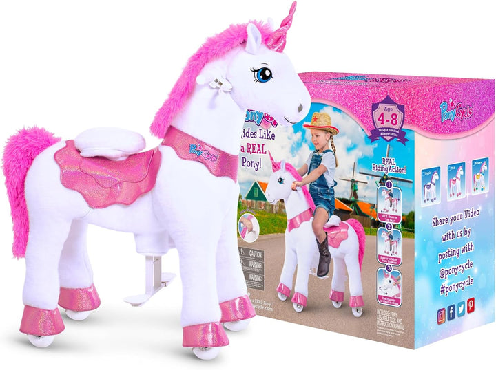 PonyCycle Juguetes de unicornio para montar para niñas Pony de mont...