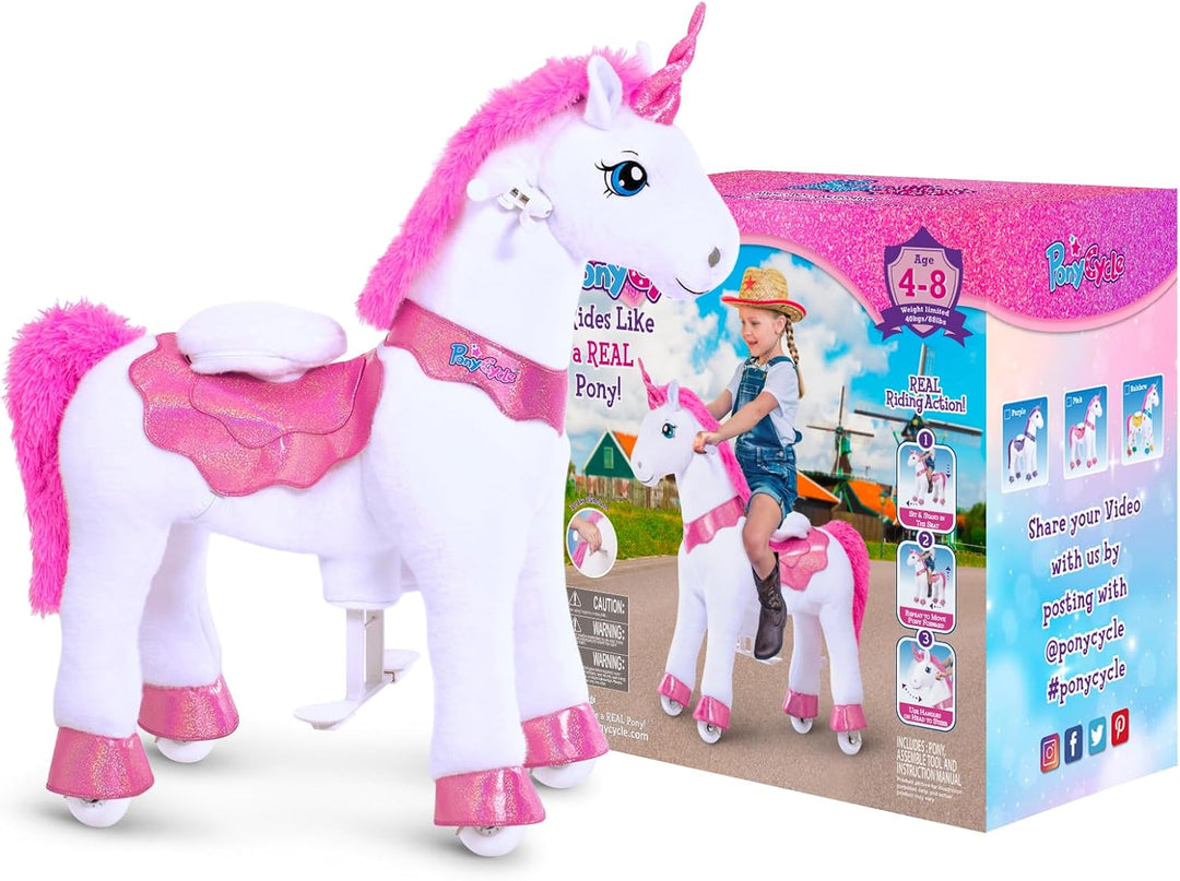 PonyCycle Unicornio para Montar Juguetes de Unicornio para Montar,...