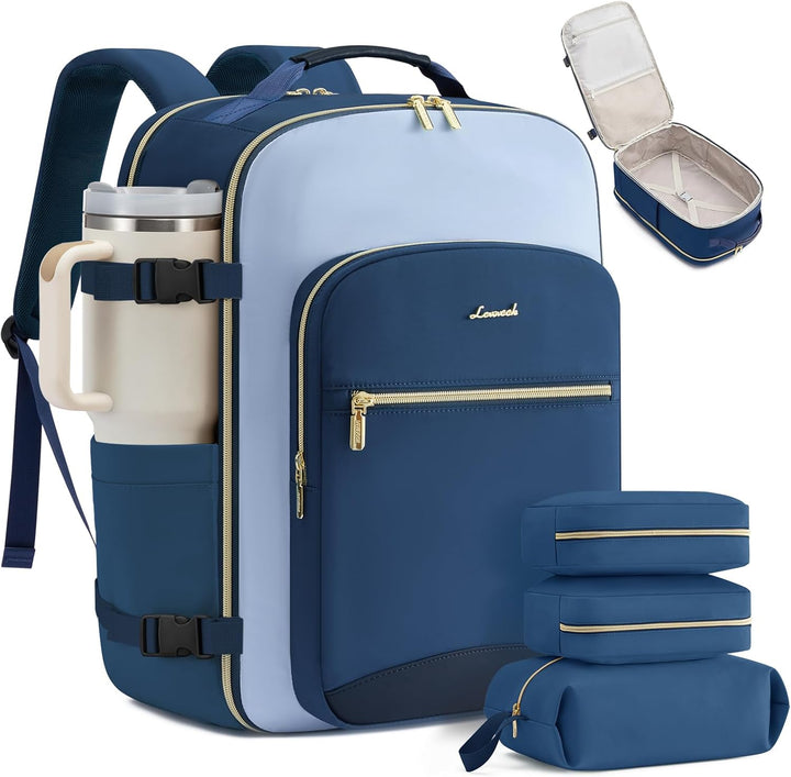 LOVEVOOK Mochila de viaje de mano, Laguna Azul-Cielo Azul-Clásico I...