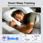 Fitpolo Reloj inteligente para hombre y mujer, Android y iPhone (2 bandas