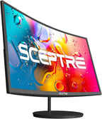 Sceptre - Monitor curvo de 24 pulgadas, 75Hz, LED, para videojuegos...