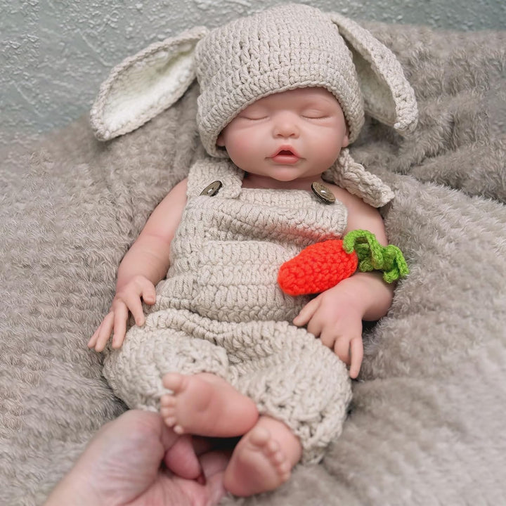 Gileutay Muñeca Bebé de Silicona Completa de 17 Pulgadas Niña Reali...