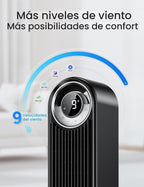 Dreo - Ventilador de torre para dormitorio, ventilador de piso osci...