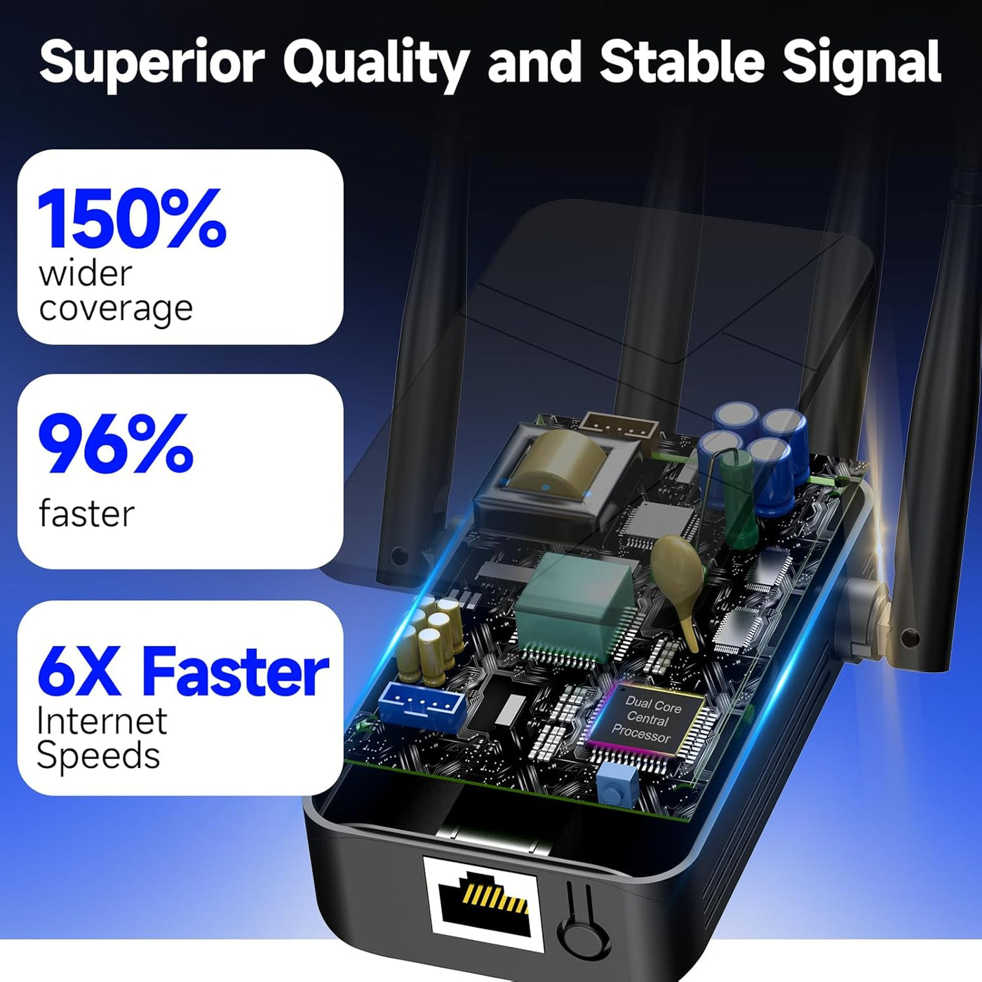 2026 WiFi Extender Signal Booster for Home, 15000sq.ft Wireless Int...