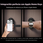 Aqara Cerradura inteligente con mango U300, llave Apple Home, cerradura de
