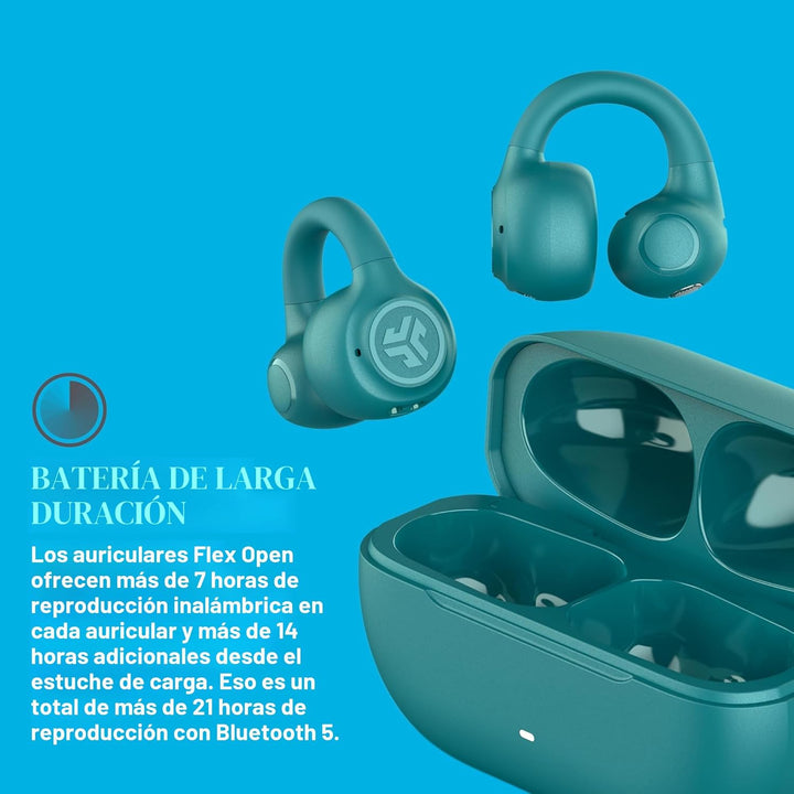 JLab Auriculares Abiertos Flex, Diseño de Clip en la Oreja, Audio I...