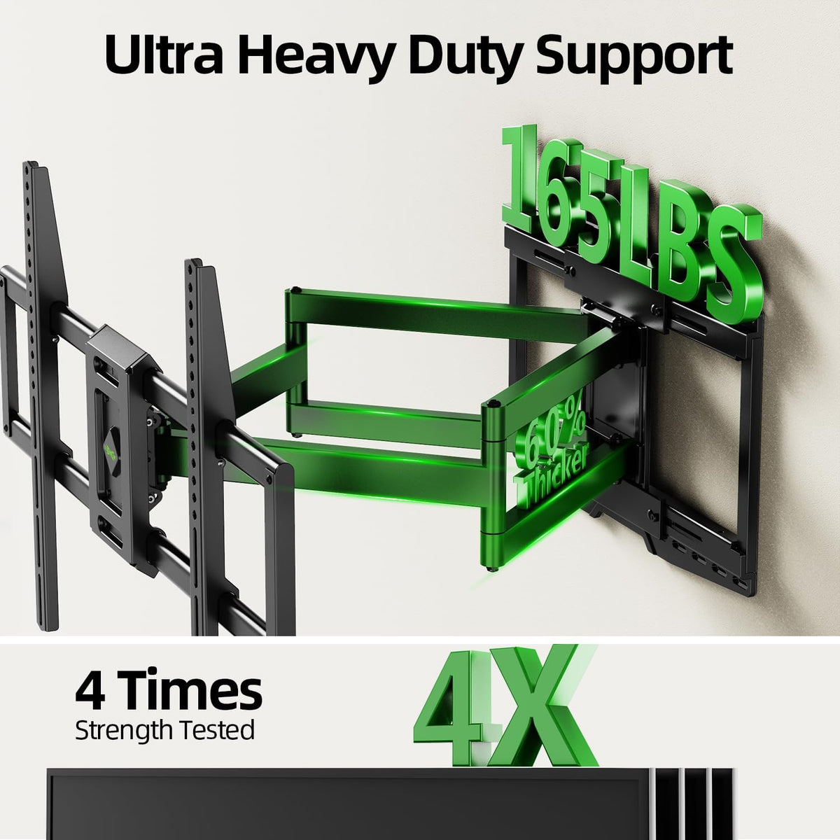 USX MOUNT - Soporte deslizante de pared para televisores de 32 a 120
